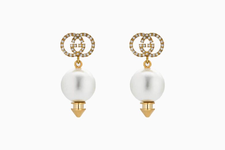 best earrings women gucci interlocking g earrings with pearl review - Luxe Digital
