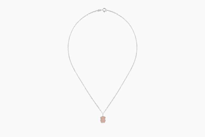 best necklaces women tous faceted rose quartz necklace review - Luxe Digital