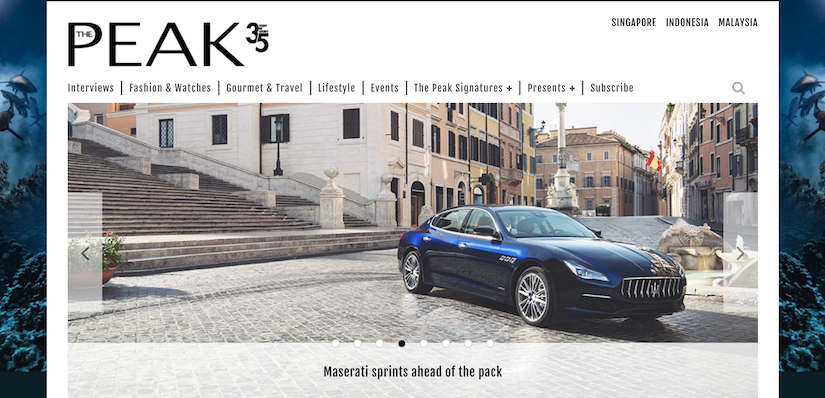 best luxury magazine The Peak - Luxe Digital